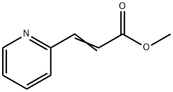 2-Propenoic acid, 3-(2-pyridinyl)-, methyl ester Struktur