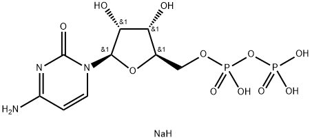 Cytidine 5'-(trihydrogen diphosphate), sodium salt (1:) Struktur