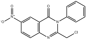 4(3H)-Quinazolinone, 2-(chloromethyl)-6-nitro-3-phenyl- Struktur