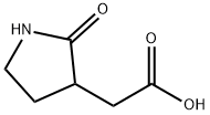 3-Pyrrolidineacetic acid, 2-oxo- Struktur