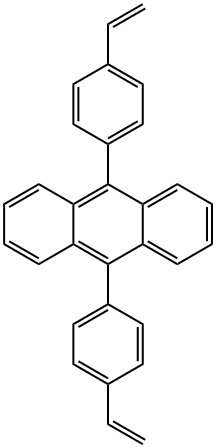 9,10-(p,p'-divinyl)-diphenylanthracene Struktur