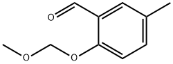 2-(methoxymethoxy)-5-methylbenzaldehyde Struktur