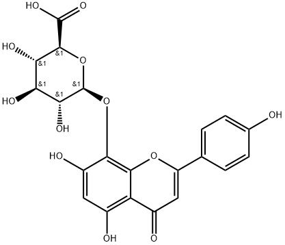 Isoscutellarein 8-O-glucuronide Struktur