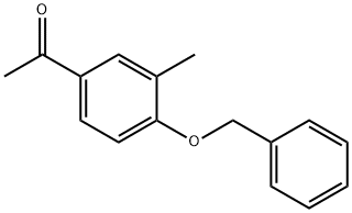 1-[4-(Phenylmethoxy)-3-methylphenyl]ethanone Benzyl ether Struktur