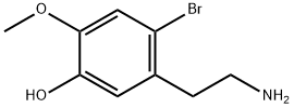 Phenol, 5-(2-aminoethyl)-4-bromo-2-methoxy- Struktur