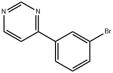 Pyrimidine, 4-(3-bromophenyl)- Struktur