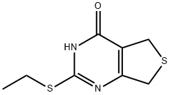 Thieno[3,4-d]pyrimidin-4(3H)-one, 2-(ethylthio)-5,7-dihydro- Struktur