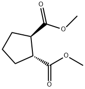 1,2-Cyclopentanedicarboxylic acid, 1,2-dimethyl ester, (1R,2R)- Struktur