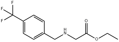 Glycine, N-[[4-(trifluoromethyl)phenyl]methyl]-, ethyl ester Struktur