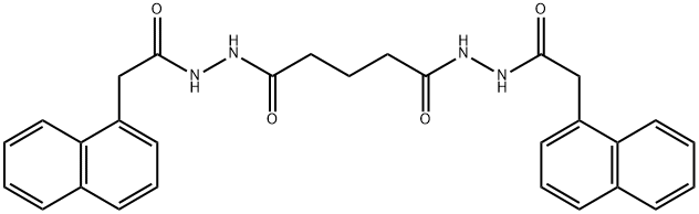 N'1,N'5-bis(1-naphthylacetyl)pentanedihydrazide Struktur