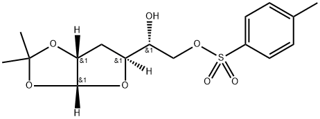 3-Deoxy-1,2-O-(1-methylethylidene)-α-D-ribo-hexofuranose 6-(4-Methylbenzenesulfonate) Struktur