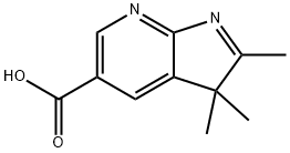 2,3,3-TRIMETHYL-3H-PYRROLO[2,3-B]PYRIDINE-5-CARBOXYLIC ACID 結(jié)構(gòu)式