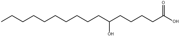 6-Hydroxy-palmitinsaeure Struktur