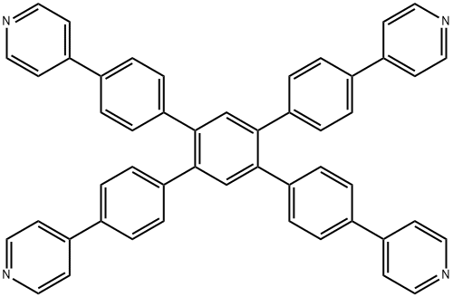 Pyridine, 4,4'-[4',5'-bis[4-(4-pyridinyl)phenyl][1,1':2',1''-terphenyl]-4,4''-diyl]bis- Struktur