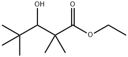 Pentanoic acid, 3-hydroxy-2,2,4,4-tetramethyl-, ethyl ester Struktur