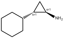 Cyclopropanamine, 2-cyclohexyl-, (1R,2S)-rel- Struktur