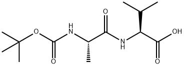 L-Valine, N-[(1,1-dimethylethoxy)carbonyl]-L-alanyl- Struktur