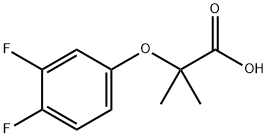 Propanoic acid, 2-(3,4-difluorophenoxy)-2-methyl- Struktur