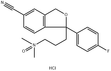 鹽酸艾司西酞普蘭EP雜質(zhì)H (西酞普蘭N氧化物HCL), 62498-71-9, 結(jié)構(gòu)式