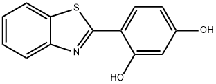 1,3-Benzenediol, 4-(2-benzothiazolyl)- Struktur