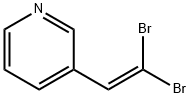 Pyridine, 3-(2,2-dibromoethenyl)- Struktur