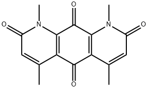 Pyrido[3,2-g]quinoline-2,5,8,10(1H,9H)-tetrone, 1,4,6,9-tetramethyl- Struktur