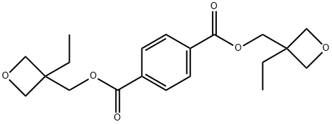 bis[(3-ethyloxetan-3-yl)methyl] benzene-1,4-dicarboxylate Struktur