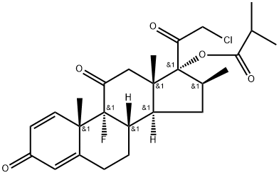 Clobetasone Butyrate EP Impurity I Struktur