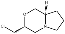 1H-Pyrrolo[2,1-c][1,4]oxazine, 3-(chloromethyl)hexahydro-, (3R,8aR)- Struktur