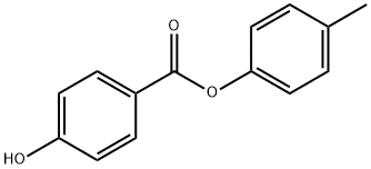 Benzoic acid, 4-hydroxy-, 4-methylphenyl ester Struktur