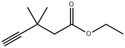 4-Pentynoic acid, 3,3-dimethyl-, ethyl ester Struktur