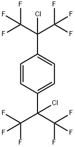 1,4-Bis(2-Chlorohexafluoroisopropyl)benzene Struktur