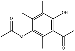 1-[3-(Acetyloxy)-6-hydroxy-2,4,5-trimethylphenyl]ethanone Struktur