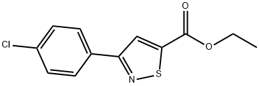 Ethyl 3-(4-chlorophenyl)-isothiazole-5-carboxylate Struktur