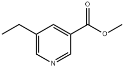 3-Pyridinecarboxylic acid, 5-ethyl-, methyl ester Struktur