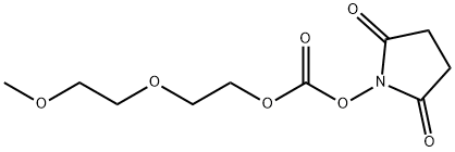 Carbonic acid, 2,5-dioxo-1-pyrrolidinyl 2-(2-methoxyethoxy)ethyl ester Struktur