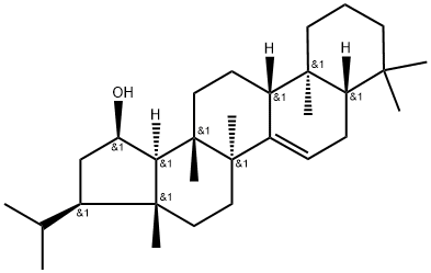 19alpha-Hydroxyfern-7-ene Struktur