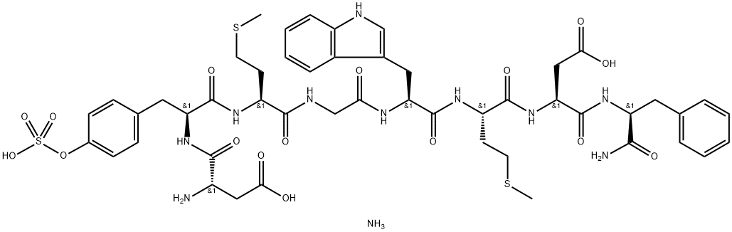 Sincalide ammonium (Cholecystokinin octapeptide ammonium) Struktur