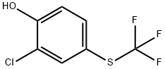 Phenol, 2-chloro-4-[(trifluoromethyl)thio]- Struktur