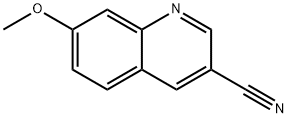 3-Quinolinecarbonitrile, 7-methoxy- Struktur