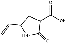 3-Pyrrolidinecarboxylic acid, 5-ethenyl-2-oxo- Struktur