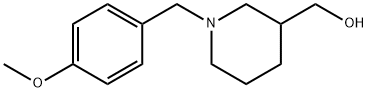 3-Piperidinemethanol, 1-[(4-methoxyphenyl)methyl]- Struktur