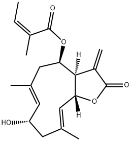 2α-Hydroxyeupatolide 8-O-angelate Struktur