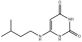 2,4(1H,3H)-Pyrimidinedione, 6-[(3-methylbutyl)amino]- Struktur