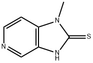 2H-Imidazo[4,5-c]pyridine-2-thione, 1,3-dihydro-1-methyl- Struktur