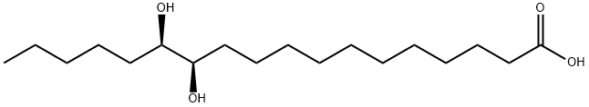 Octadecanoic acid, 12,13-dihydroxy-, (R*,R*)- (9CI) Struktur