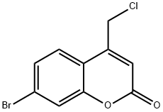 2H-1-Benzopyran-2-one, 7-bromo-4-(chloromethyl)- Struktur