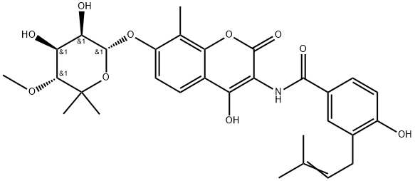 Descarbamylnovobiocin Struktur