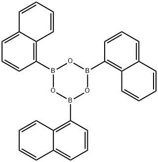 Boroxin, 2,4,6-tri-1-naphthalenyl- Struktur