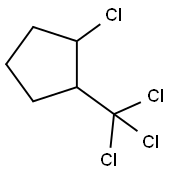 Cyclopentane, 1-chloro-2-(trichloromethyl)- Struktur